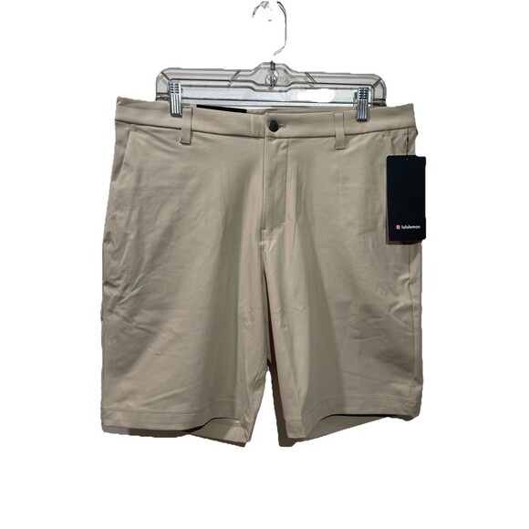 Lululemon Commission Short Classic 9” Warpstreme Size 34 Trench TRNH Men Beige - Picture 1 of 8